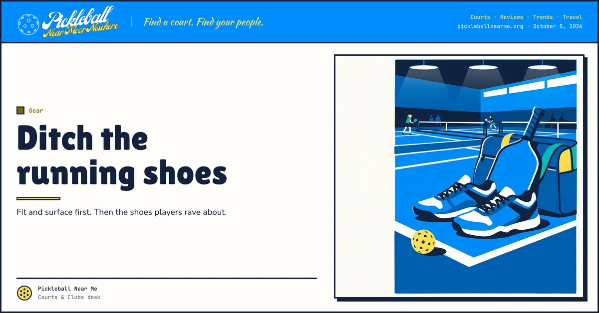 Ditch the running shoes — Pick Pickleball Shoes Before Indoor Season