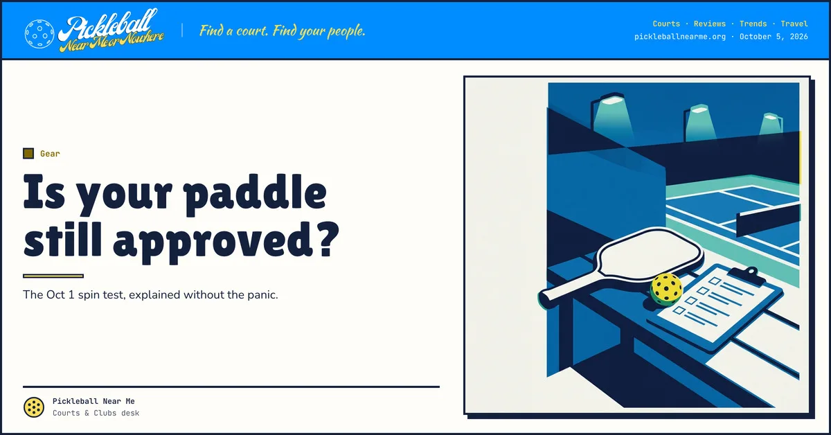 Is your paddle still approved? — Check Your Paddle Against the New Rules