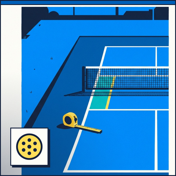 The lines aren't the whole lot — Measure pickleball court dimensions